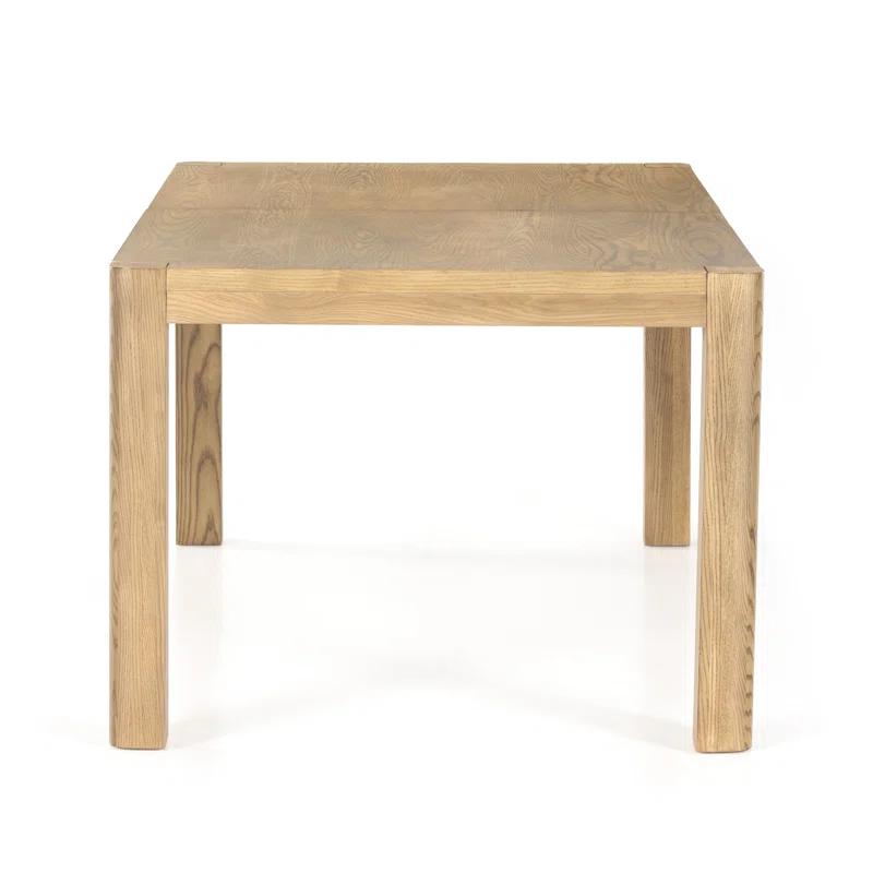 Dune Ash Extendable Rectangular Dining Table with Solid Wood Legs