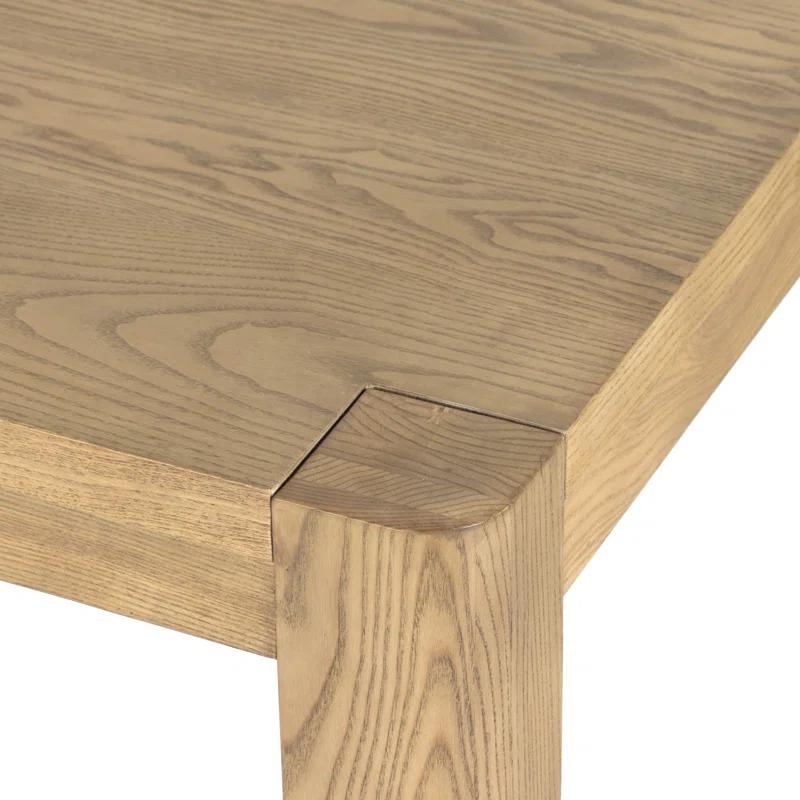 Dune Ash Extendable Rectangular Dining Table with Solid Wood Legs