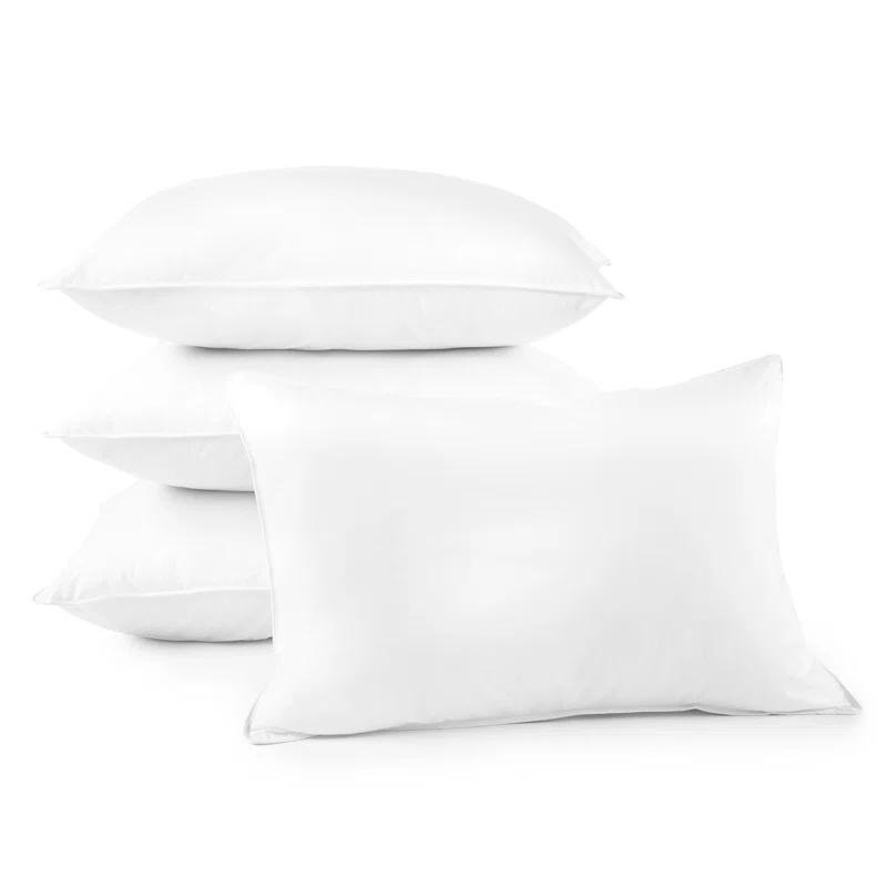 Downlite Medium Polyfill Pillows 4 Pack (Set of 4)