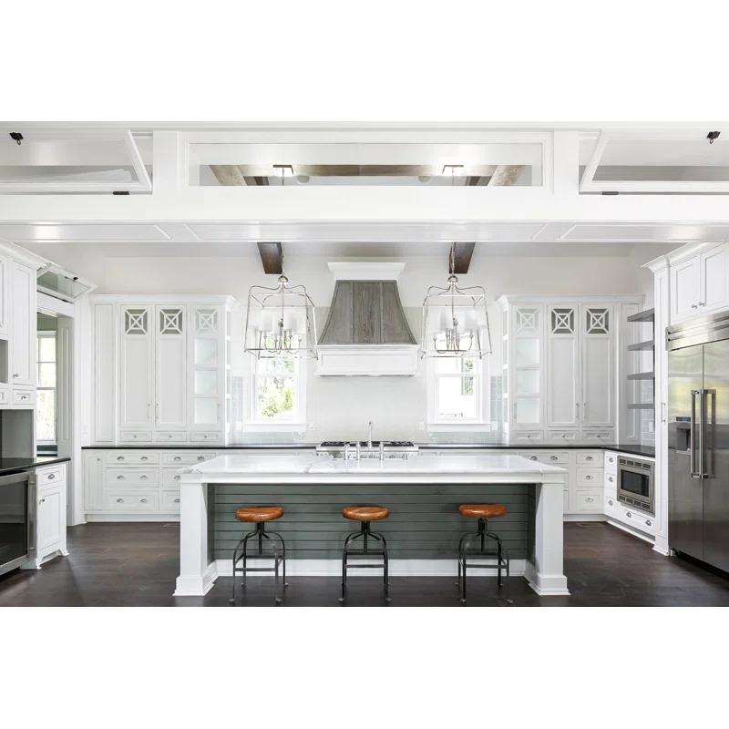 Four Light Chandelier With Linen Fabric Shades In Traditional Style 21.5 Inches Wide By 29.75 Inches High     -Traditional Installation Crystorama