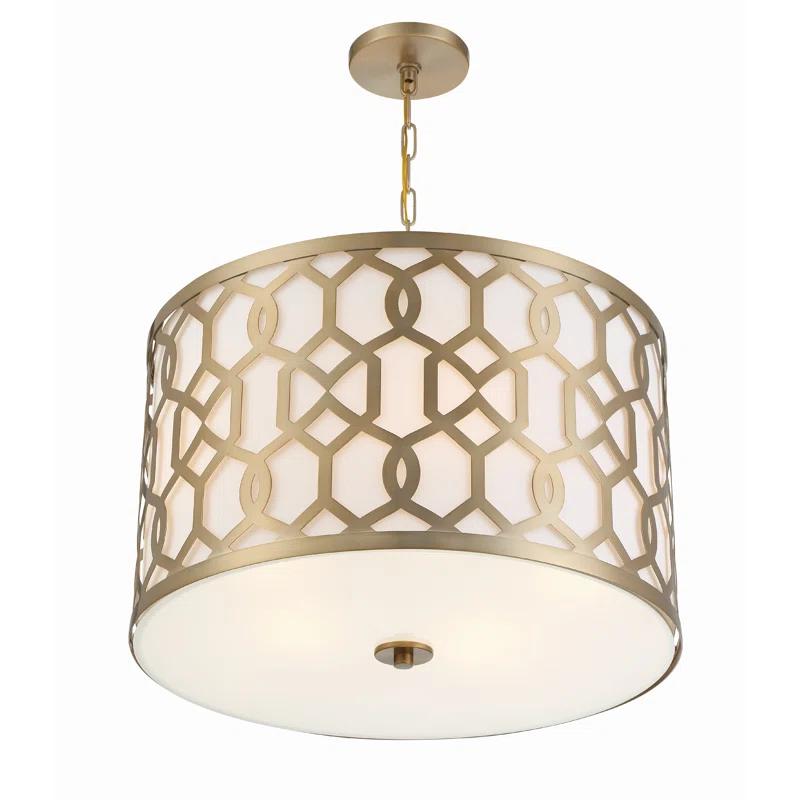 Crystorama Lighting Jennings 5 - Light Pendant in  Aged Brass