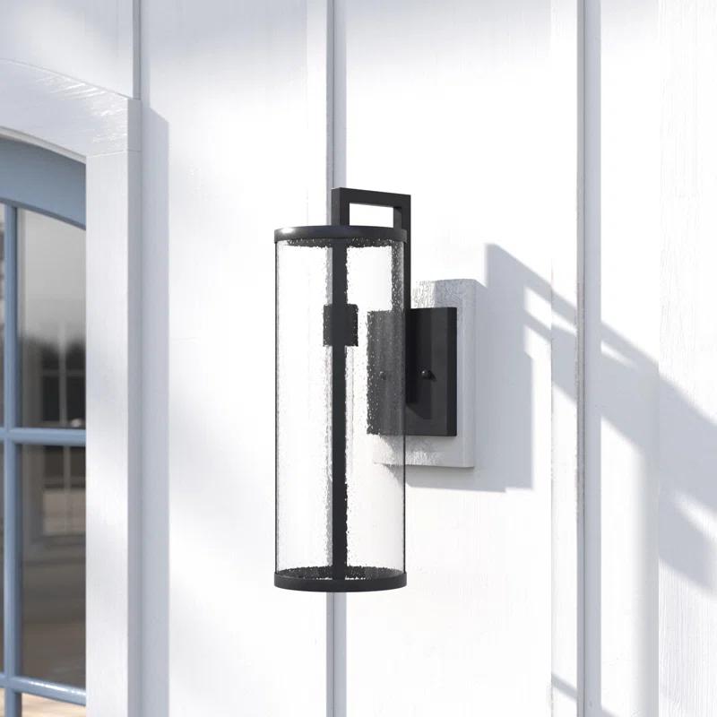 Iriye Single Light Cylinder Outdoor Aluminum Wall Light