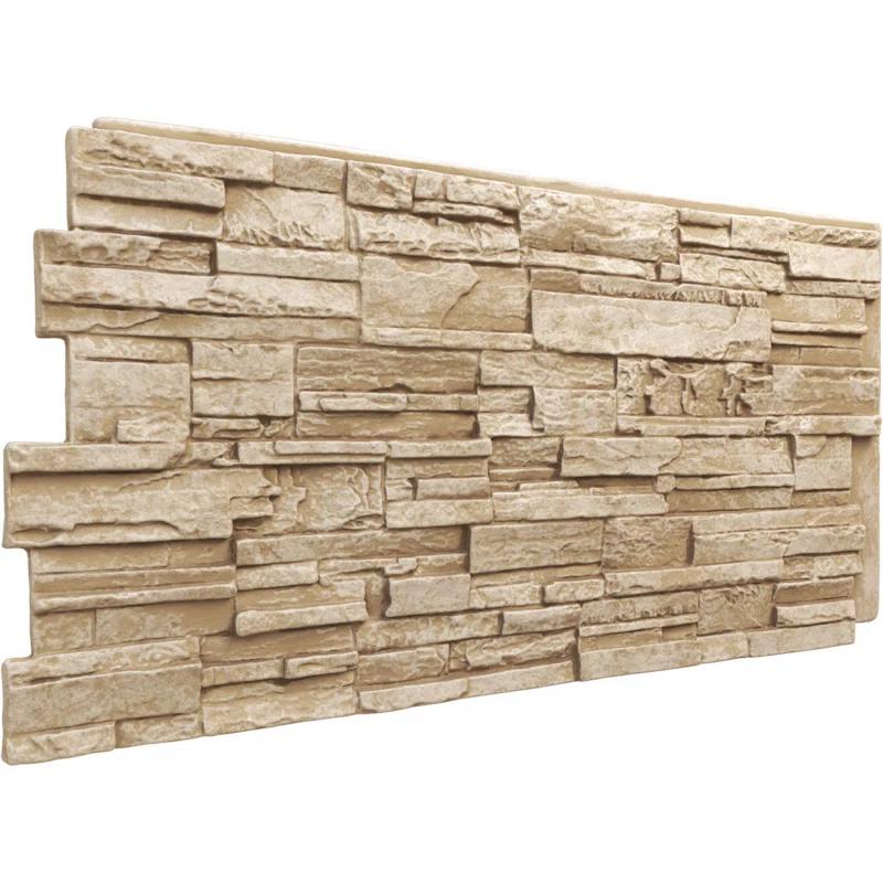 Sandstone Cascade Faux Stone 48'' Wall Paneling