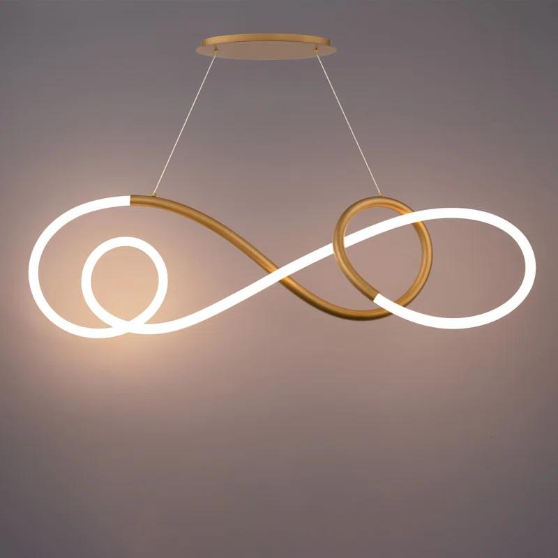 Aged Brass Solo LED Geometric Indoor/Outdoor Pendant