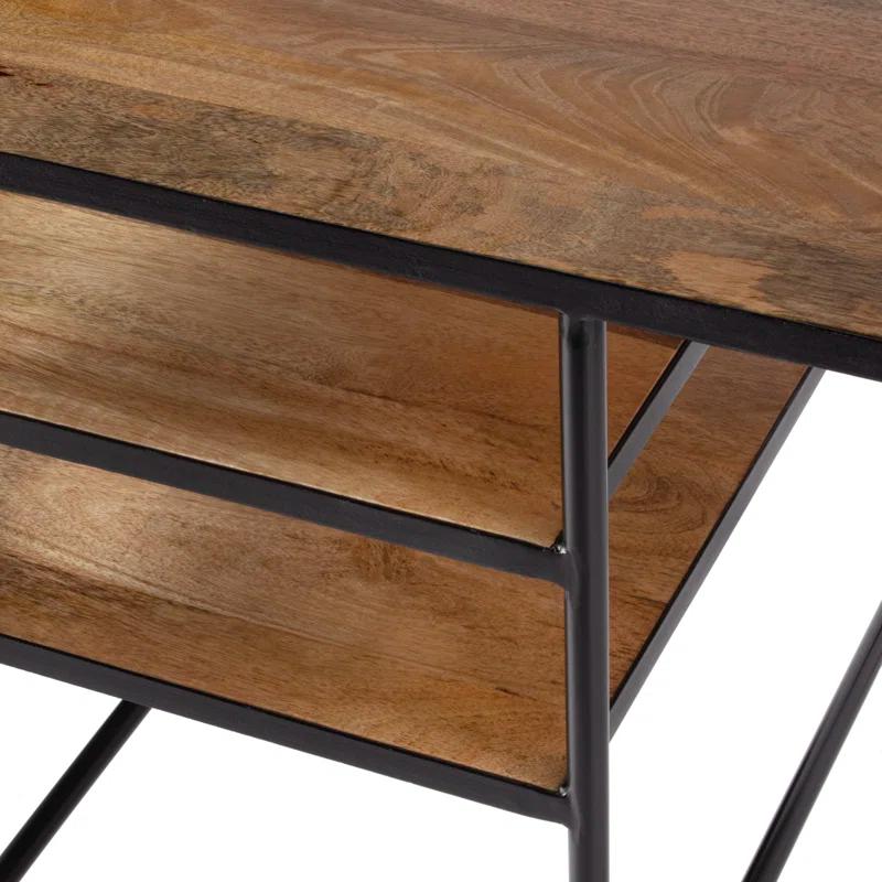 Butler Specialty Company Jensen Iron And Wood Writing Desk - Natural Mango