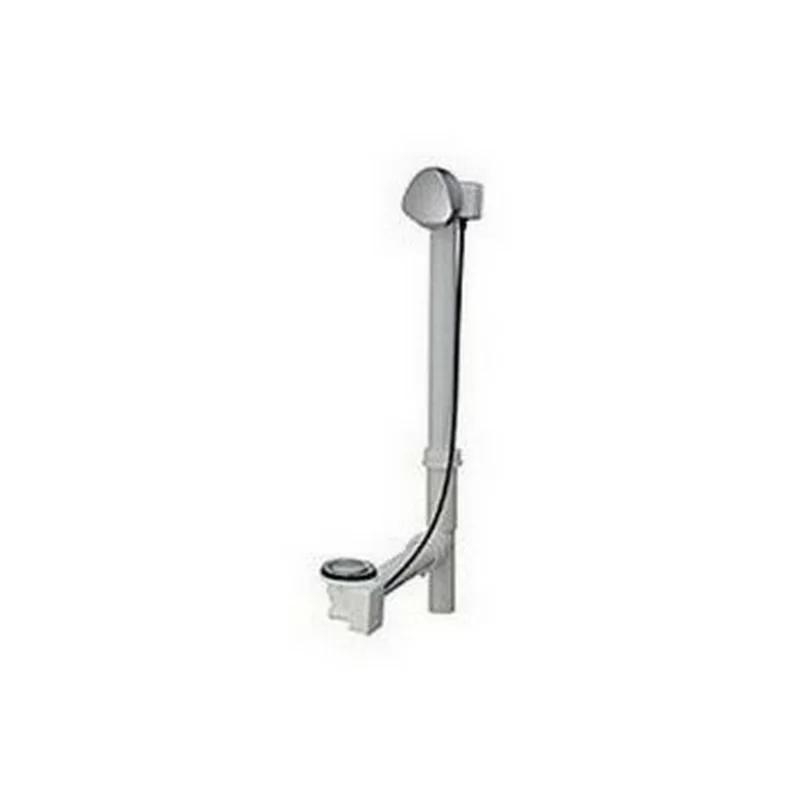 Elegant Chrome 3" Pop-Up Tub Drain with Overflow in Silver