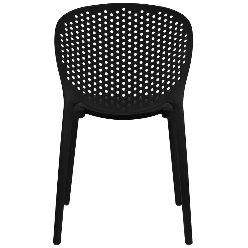 Outdoor Stacking Dining Side Chair (Set of 2)