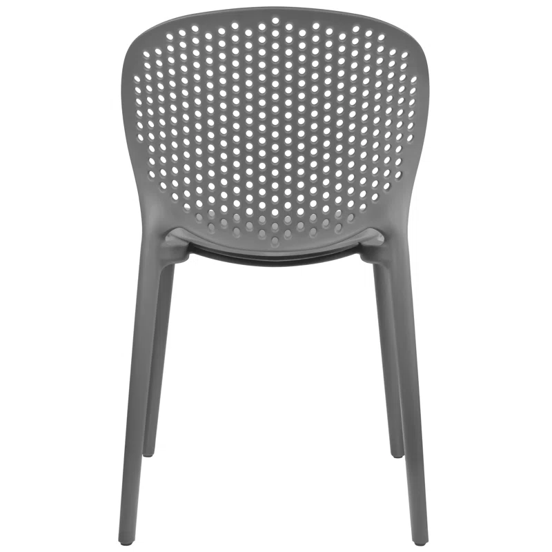 2xHome Outdoor Stacking Dining Side Chair (Set of 2)