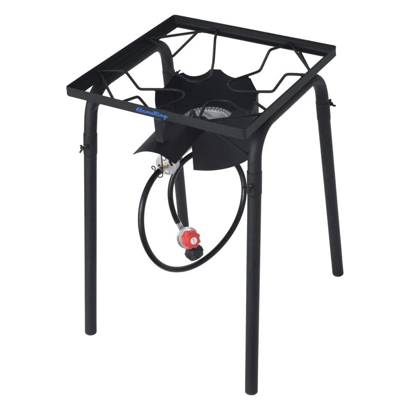 Flame King Heavy Duty 100,000 BTU Turkey Fryer Single Propane Burner Bayou Cooker Outdoor Stove