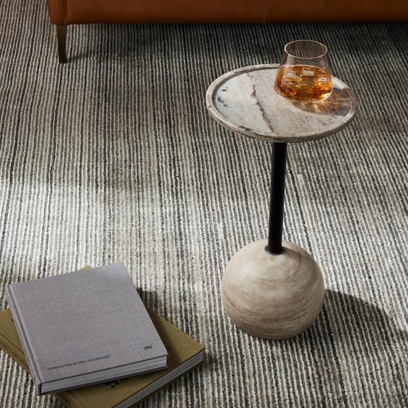 Nicholas Side Table - White Marble