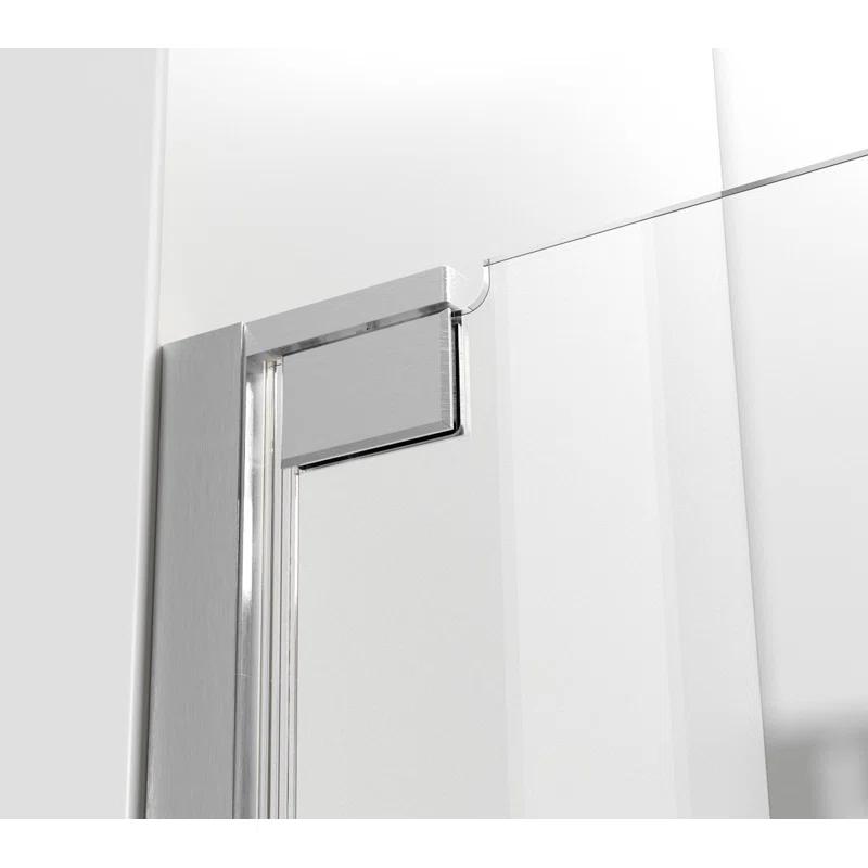 58.5" W x 72" H Pivot Frameless Shower Door