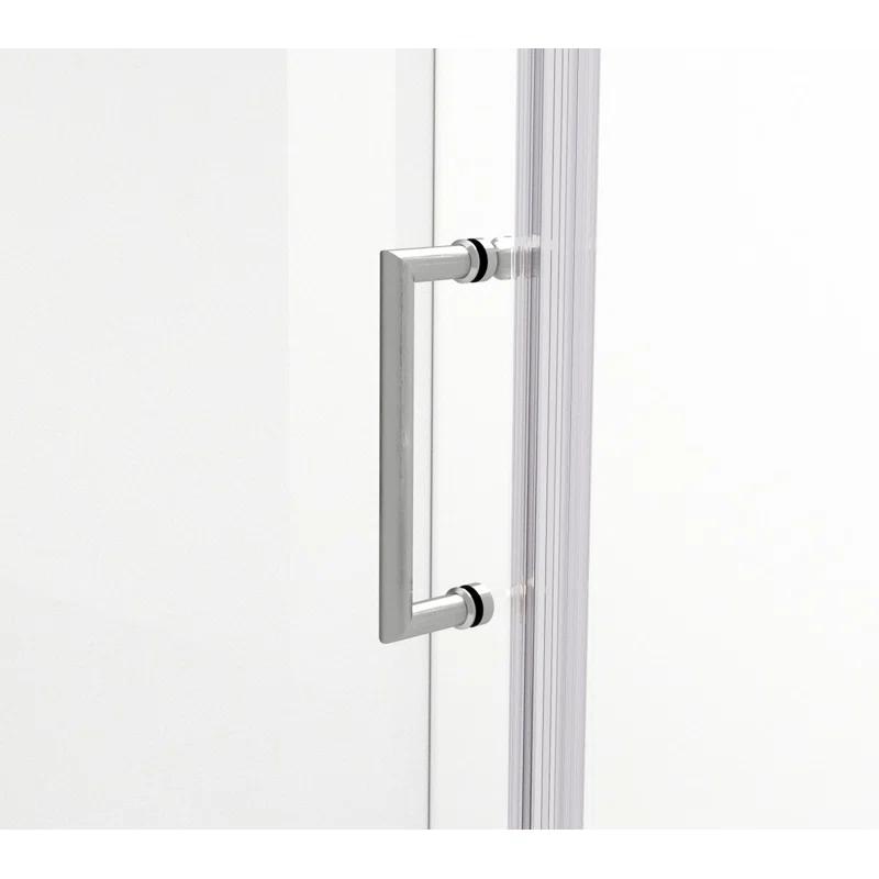 58.5" W x 72" H Pivot Frameless Shower Door