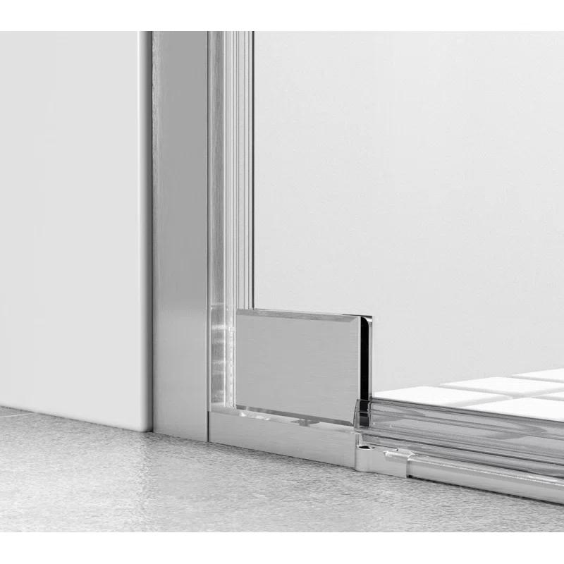 58.5" W x 72" H Pivot Frameless Shower Door