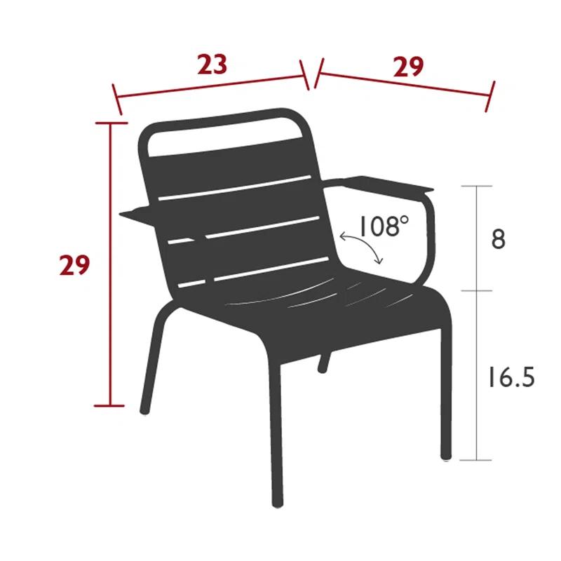 Luxembourg Stacking Patio Lounge Armchair