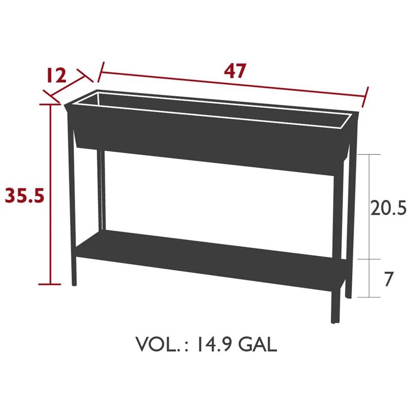 Terrazza Metal Elevated Planter