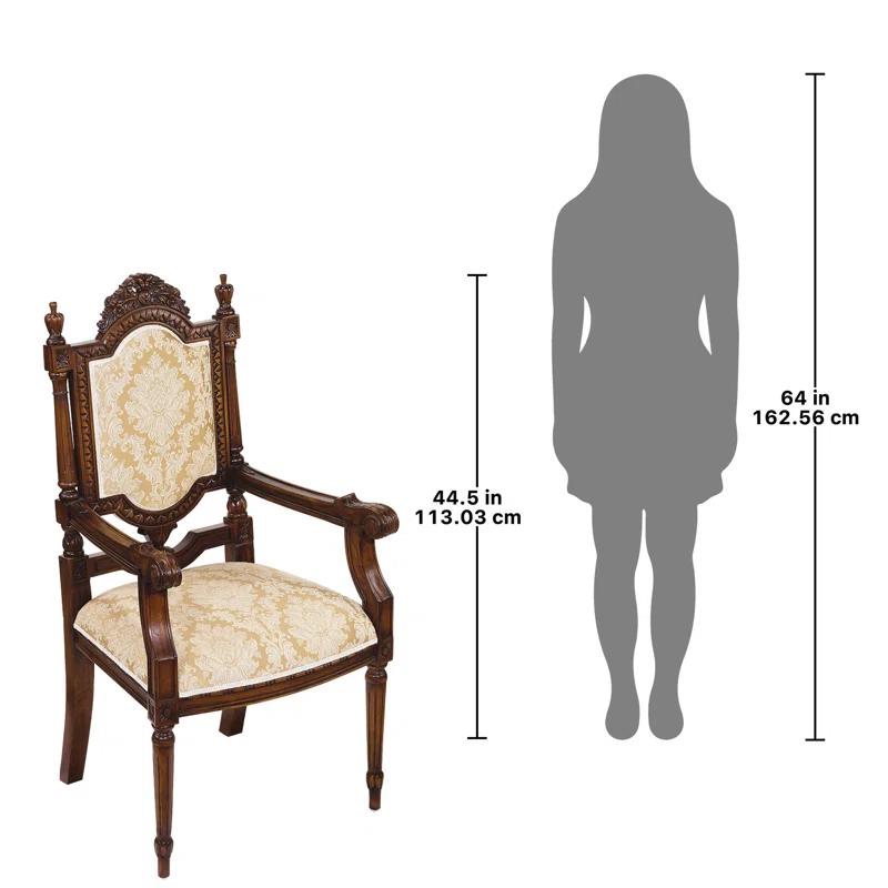 Design Toscano Salon des Rosiers Armchair