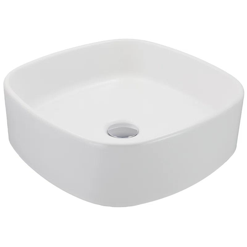 Regatta Poured Square Vessel Bathroom Sink