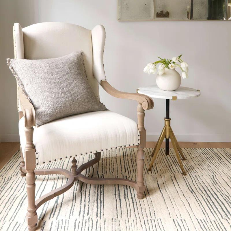 Avery Handmade Tufted Wool Striped Area Rug, 3' x 5', Gray