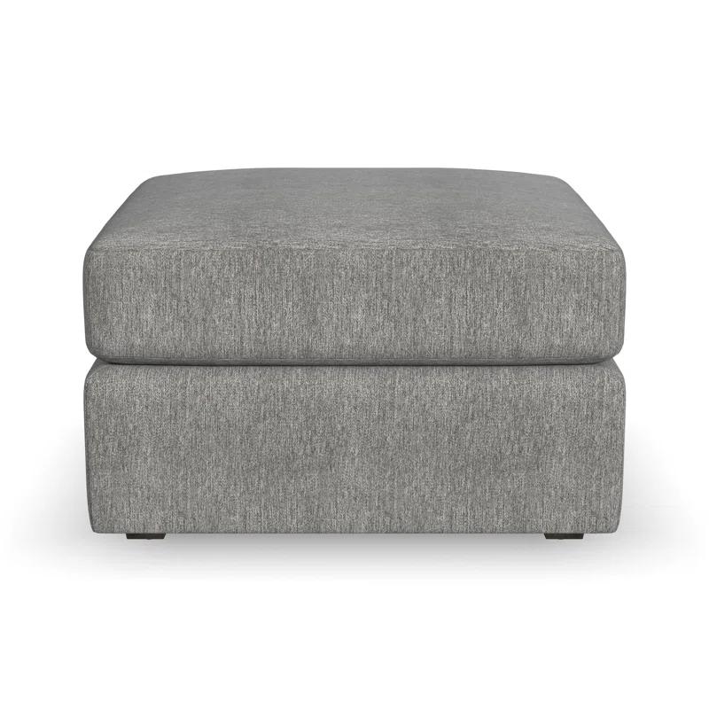 Flex 5 - Piece Upholstered Modular Sectional with Bumper Ottoman