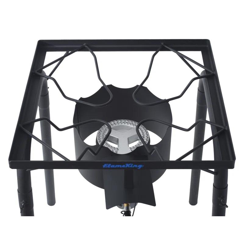 Flame King Heavy Duty 100,000 BTU Turkey Fryer Single Propane Burner Bayou Cooker Outdoor Stove