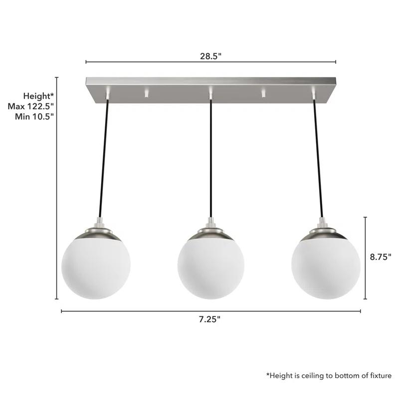 Hepburn 3 - Light Linear Globe Pendant