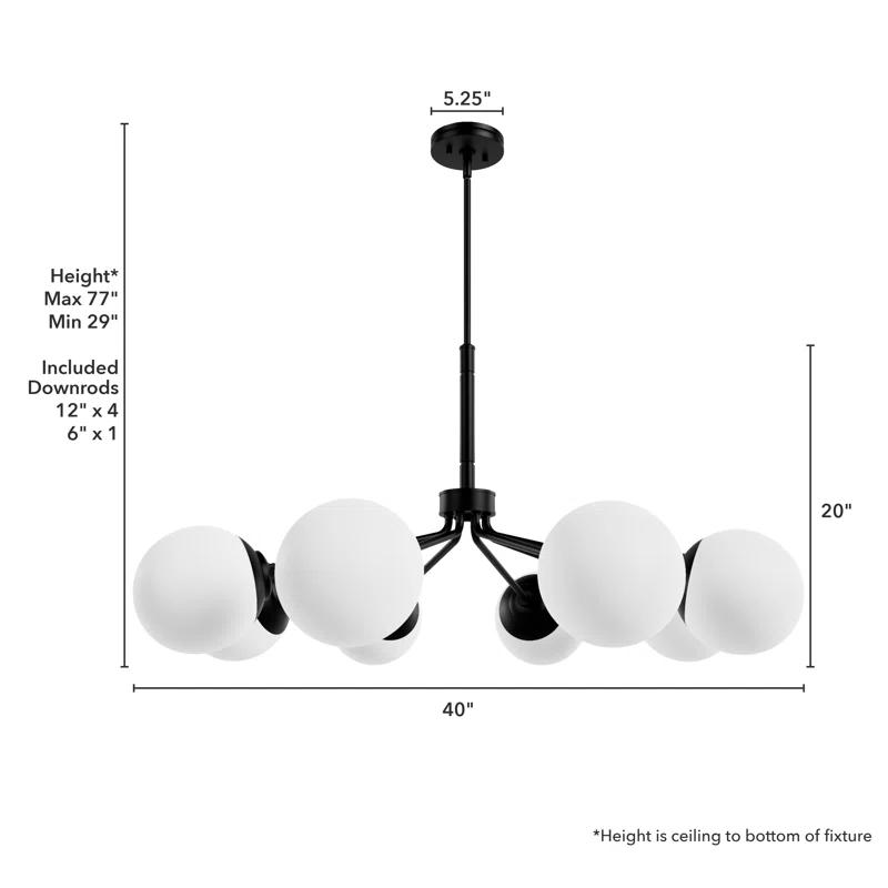 Hepburn 8 - Light Sputnik Modern Linear Chandelier
