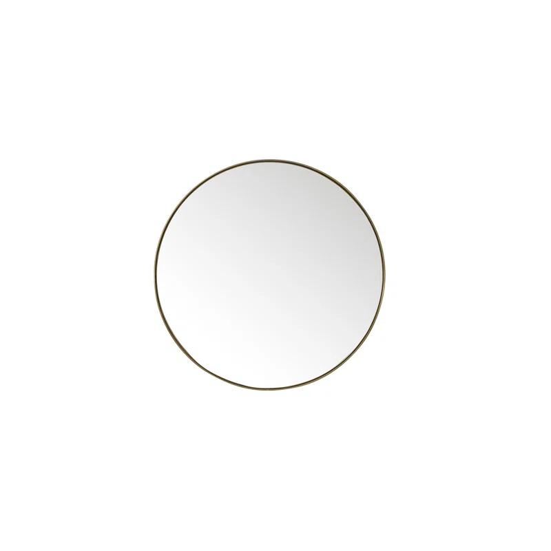 Rohe 30" Champagne Brass Rectangular Vanity Mirror