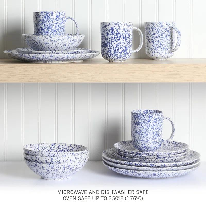 Warham Stoneware Dinnerware Set - Service for 4