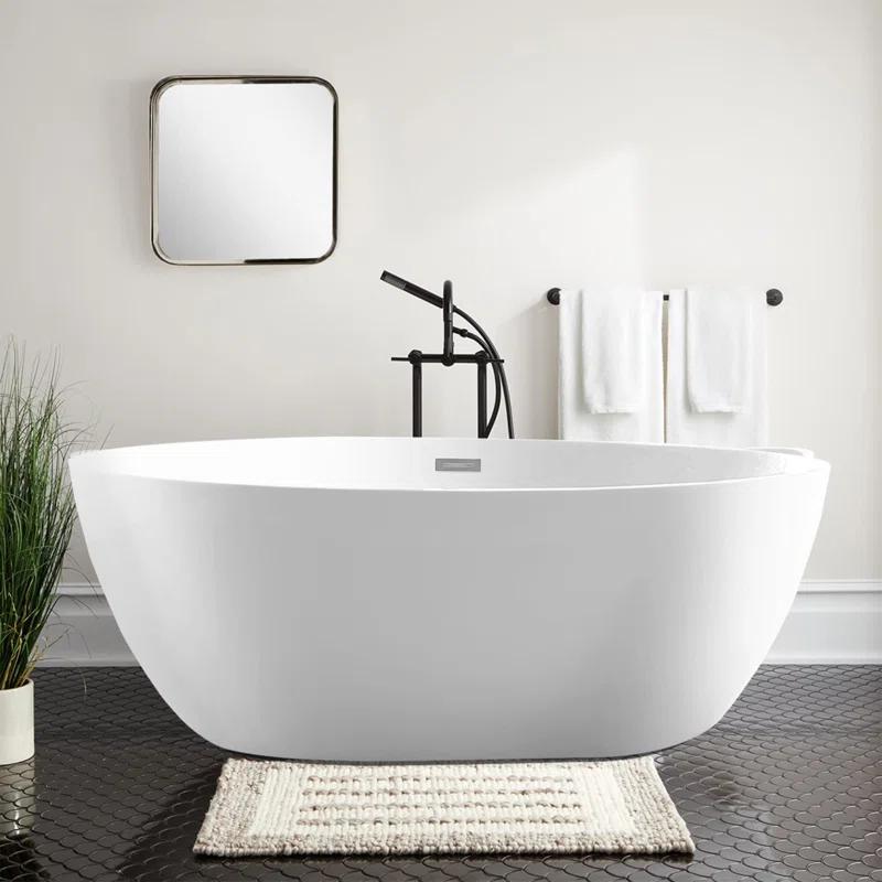 Freestanding Soaking Acrylic Bathtub