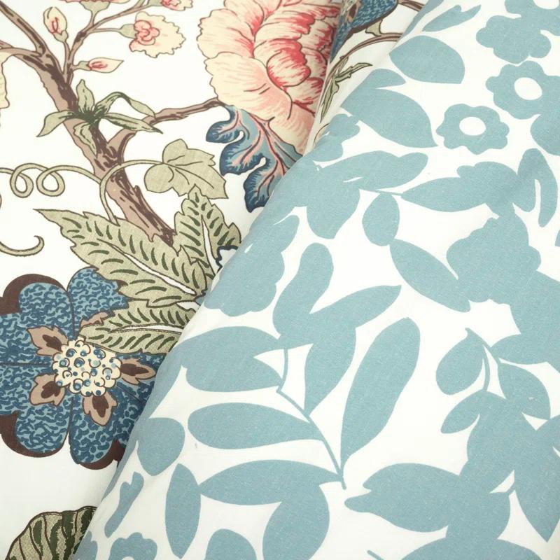 Lush Decor Green/Blue Standard Cotton Reversible 3 Piece Duvet Cover Set