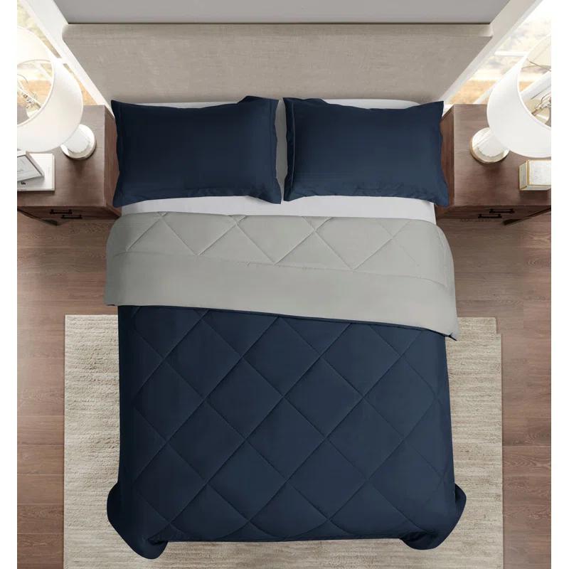 Swift Home 1800 Series Reversible Down-Alternative Comforter Set & Reviews | Wayfair