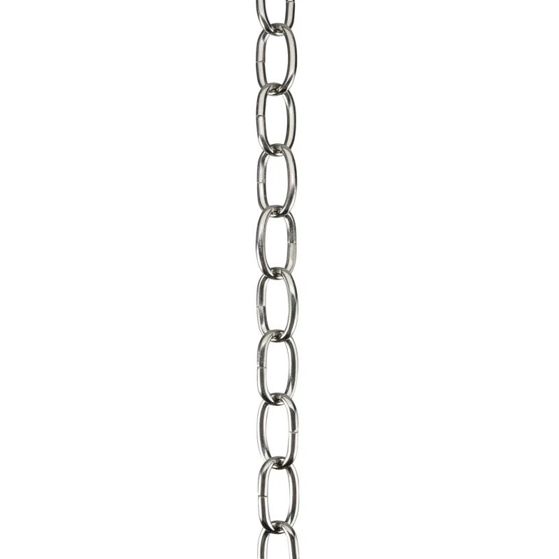 Aspen Creative 21110-51,Steel 10 Feet Heavy Duty Chain For Hanging Up Maximum Weight 40 Pounds-Lighting Fixture/Swag Light/Plant In Antique Brass.11 Gauge.