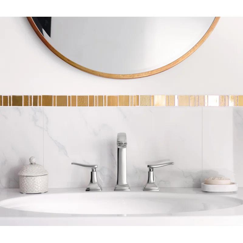 EcoLux Modern Widespread Polished Nickel Bathroom Faucet