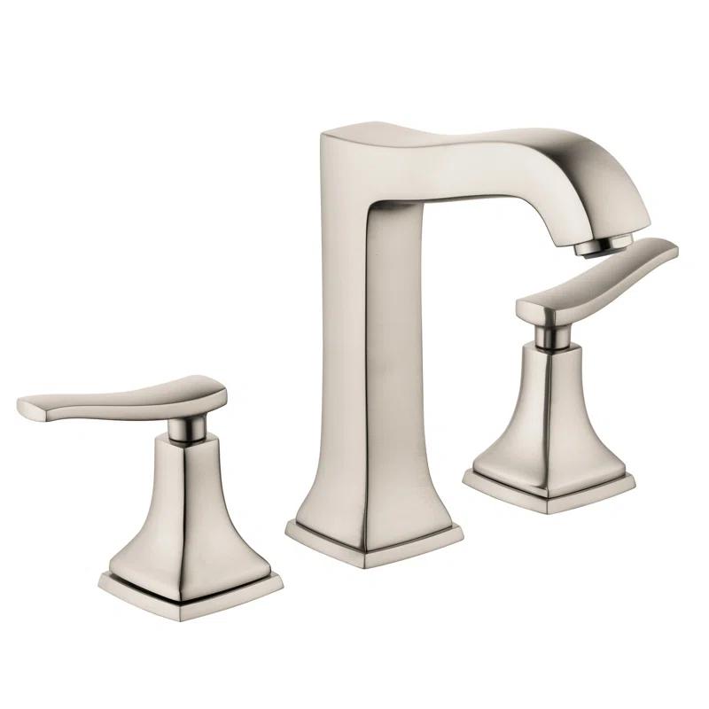 EcoLux Modern Widespread Polished Nickel Bathroom Faucet