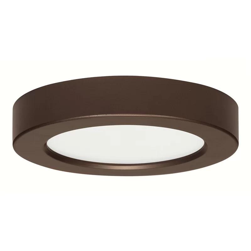 Bronze 5.5" Round LED Flush Mount Light