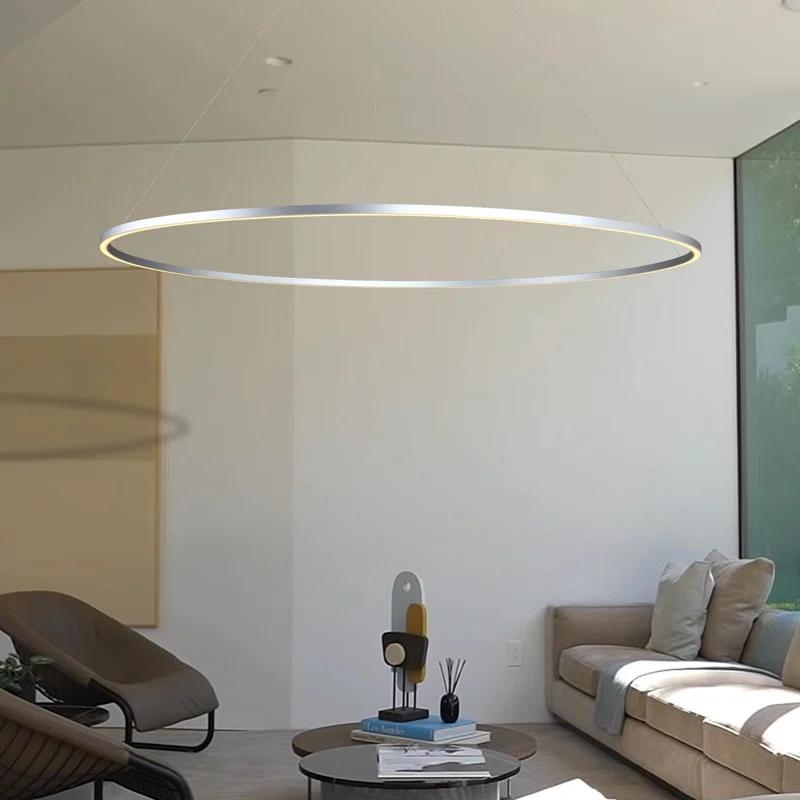 Tania 100-277V ETL Certified Integrated LED Height Adjustable Ring Chandelier