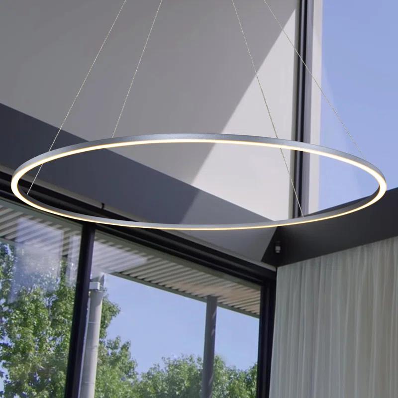 Tania 100-277V ETL Certified Integrated LED Height Adjustable Ring Chandelier