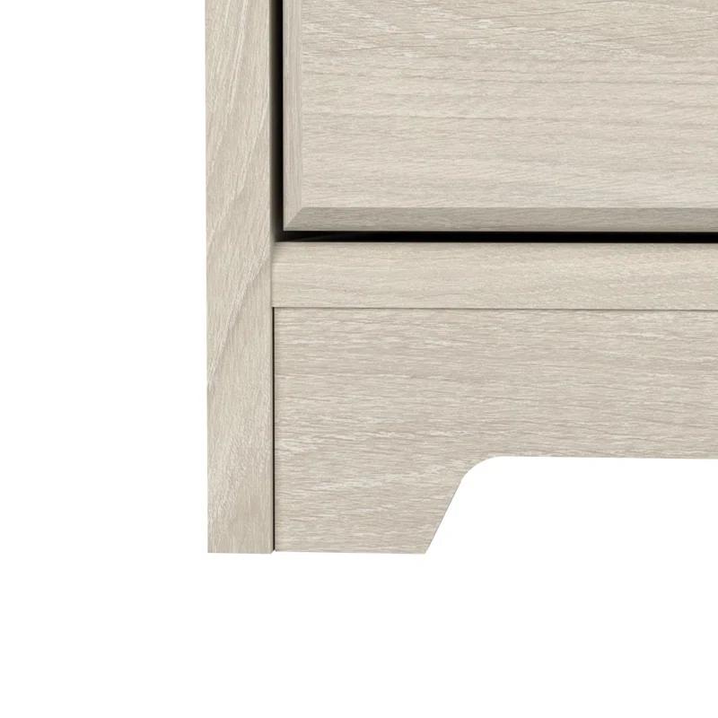 Traditional Linen White Oak 2-Drawer Lateral File Cabinet