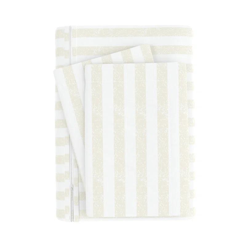 IEnjoy Home Becky Cameron Puffed Rugged Stripe Duvet Cover Set