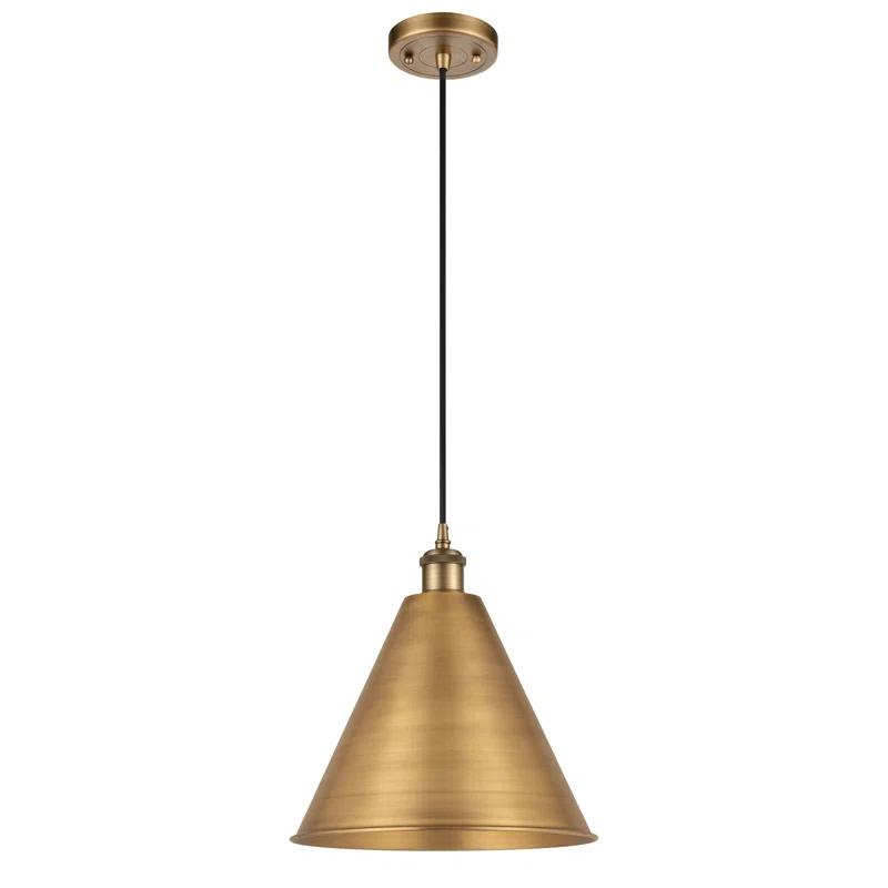 Ballston Cone 1 - Light Single Drop Pendant Pendant