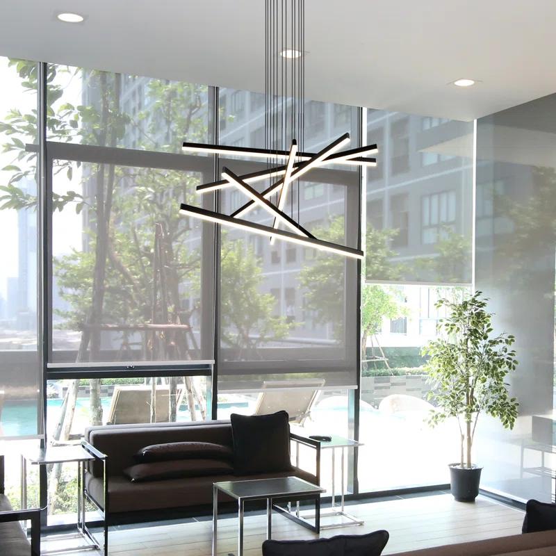 Sirius Black 32" Integrated LED Modern Adjustable Pendant Light