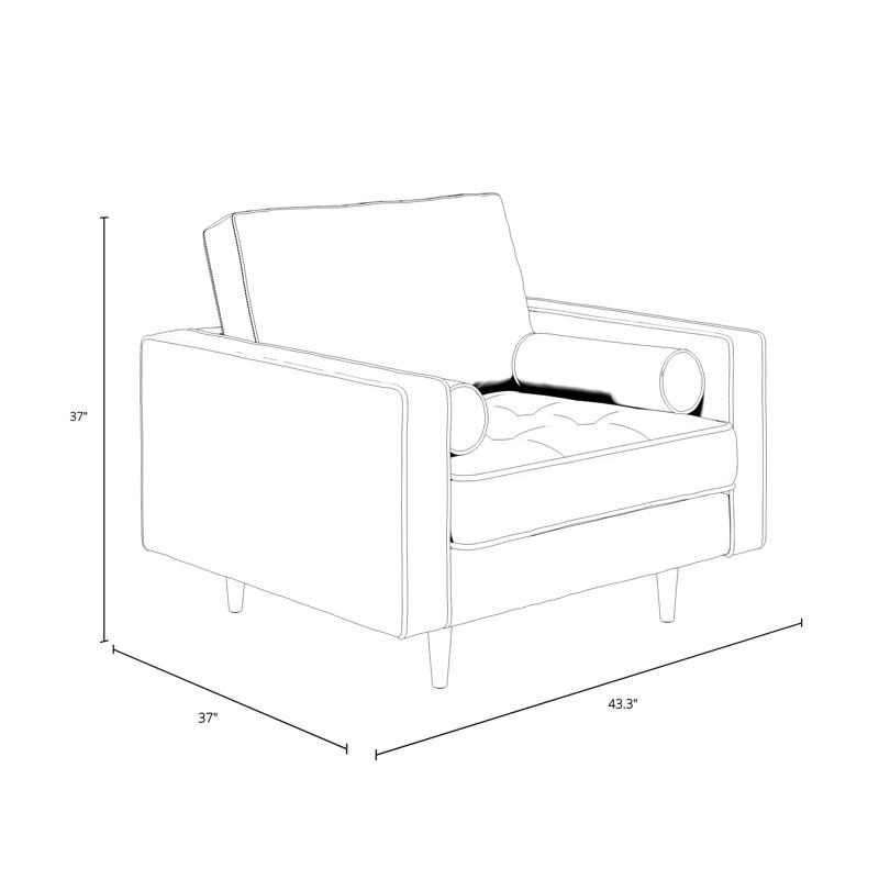 Geo Upholstered Armchair