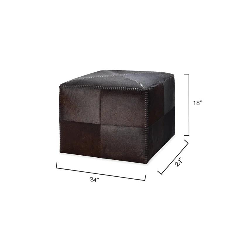 Leather Pouf
