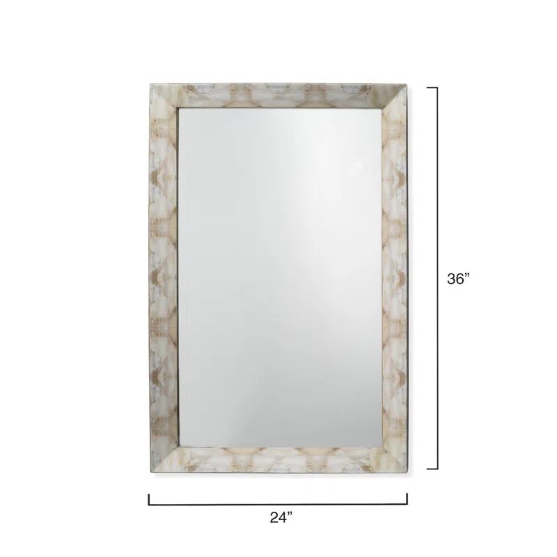 Fragment Engineered Wood Flat Wall Mirror