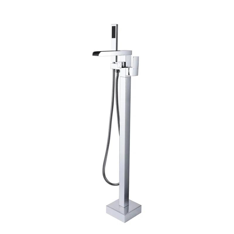 1 Handle Bathroom Freestanding Tub Filler with Diverter