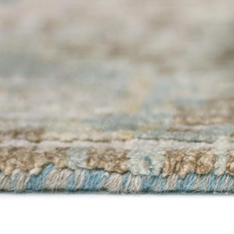 AMER Rugs Majestic Voilie Hand-Knotted Wool/Silk Area Rug in Ivory