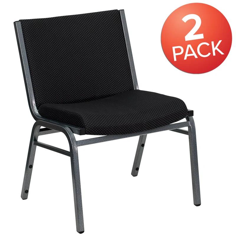 Flash Furniture Divine Multipurpose Big & Tall 1000 lb. Rated Stacking Guest Chairs for Business or Home Use (Set of 2)