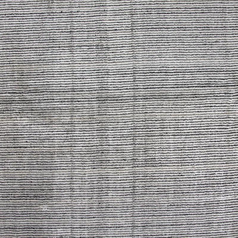 Transitional Handmade Grey/Beige Wool-Viscose Blend Rug 10' x 14'