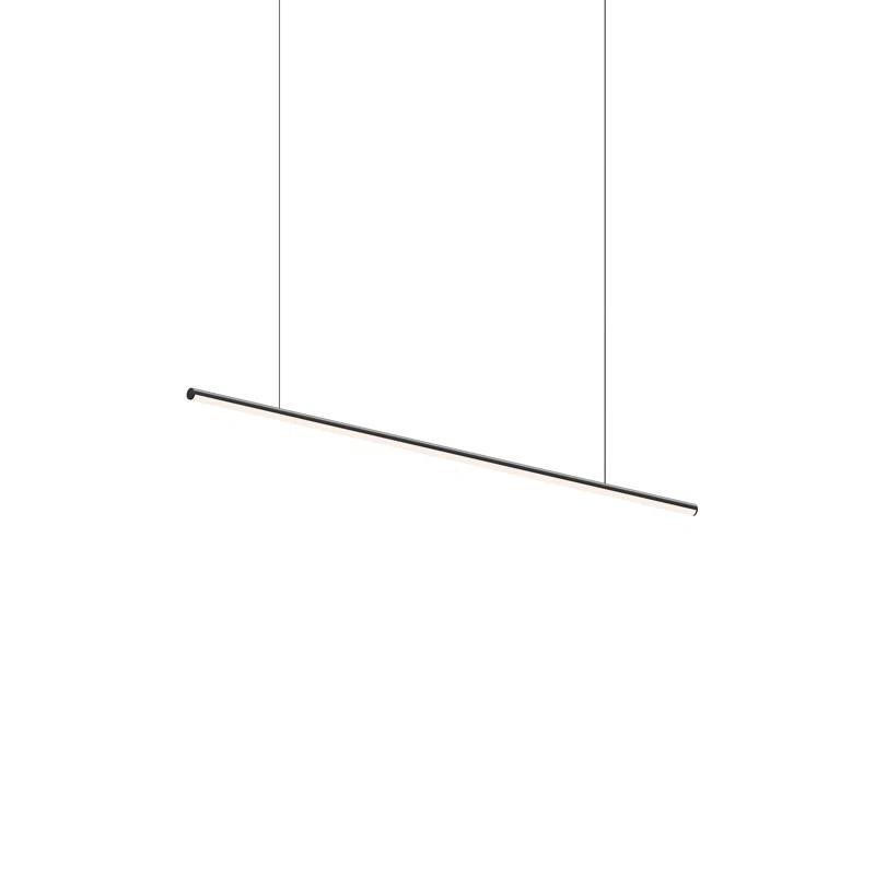 Fino Ultra-Thin LED Pendant Light in Satin Black for Indoor/Outdoor