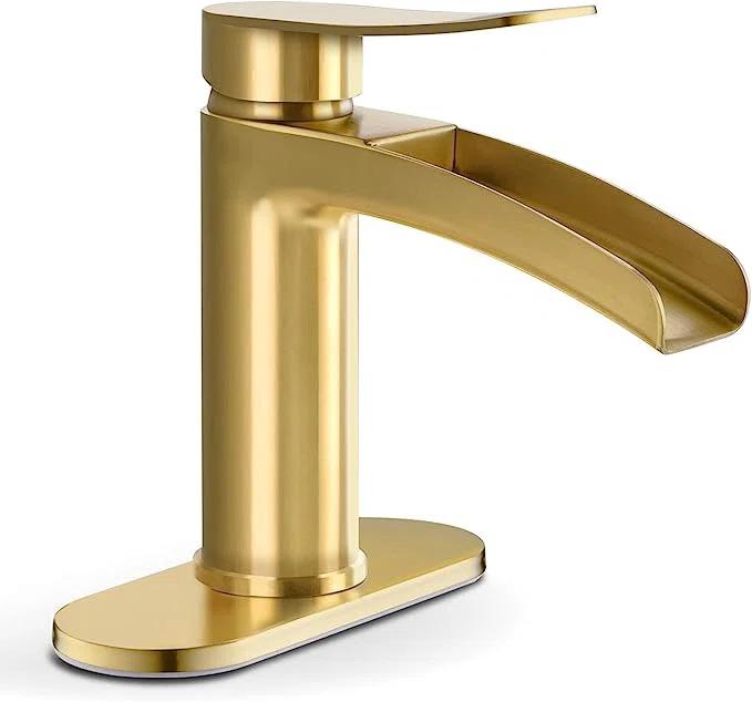 Single-Hole Single-handle Bathroom Faucet with Drain Assembly